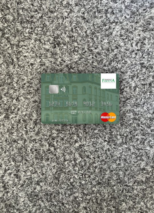 Download Luxembourg Banque Fortuna mastercard photolook front Photoshop template